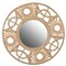 Vintiquewise Creative Bamboo Hanging Wall Mirror Round Shape, Natural for Living Room, Dining Room or Playroom QI004407 - alternate 1